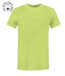 T-Shirt da lavoro organica a maniche corte, vestibilità regular fit, girocollo, certificata OEKO-TEX. Colore giallo X-CTU01B.560