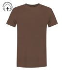 T-Shirt da lavoro organica a maniche corte, vestibilità regular fit, girocollo, certificata OEKO-TEX. Colore giallo X-CTU01B.137