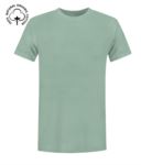 T-Shirt da lavoro organica a maniche corte, vestibilità regular fit, girocollo, certificata OEKO-TEX. Colore giallo X-CTU01B.502