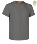 T-shirt girocollo a maniche corte uomo da lavoro in cotone, colore limo light PASUNSET.SM