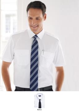 Camicia bianca dal taglio classico, tessuto in Poliestere e cotone con caratteristica easy iron. Ideale per uniformi di portierato, hotel, receptionist.