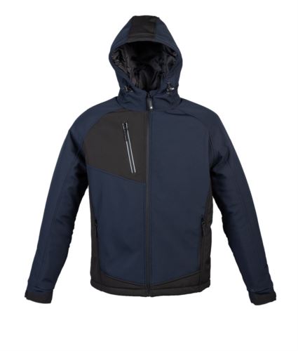 Giubbotto imbottito softshell blu navy