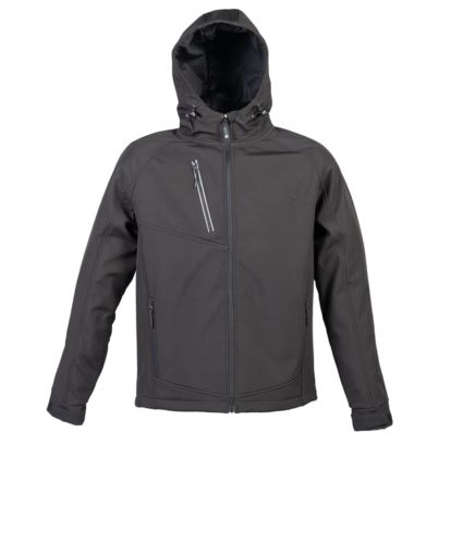 Giubbotto imbottito softshell nero