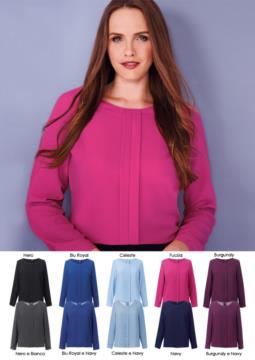 Elegant polyester women's shirt, available in 10 colours. Ideal for receptionists, hostesses, hoteliers. Get a free quote