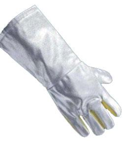 Approach gloves, reduce heat conduction, palm in para-aramid, abrasion resistant, length 45 cm