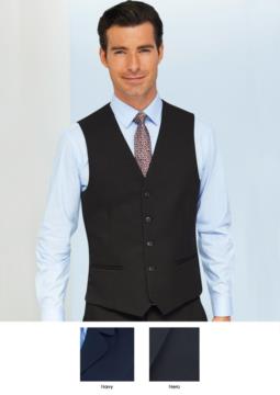 Vest in 100% superfine polyester fabric, available in Navy and Black. Ideal for porter, hotel and receptionist uniforms.