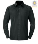 Camicia colore nero da uomo per divisa da lavoro X-K545.ZI