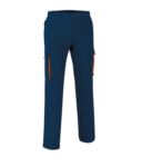 Pantaloni multitasche Blu Navy/Arancione VATHUNDERPAN.BLAR
