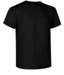 T-shirt da lavoro, collo in costina con Elastane, colore nero X-CTU002.002