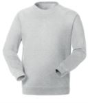 Felpa da lavoro colore grigio chiaro personalizzabile con logo, indumenti da lavoro EN 340, felpa da lavoro Milano, abbigliamento personalizzato X-GL18000.93