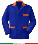 giacca da lavoro in Poliestere e cotone, colore azzurro royal e blu RUBICOLOR.GIA.AZA