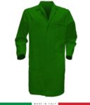 camice da lavoro per uomo a manica lunga verde/azzurro RUBICOLOR.CAM.VEBR