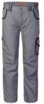 Pantalone multitasche da lavoro con dettagli colorati in contrasto, colore grigio ROA00805.GR